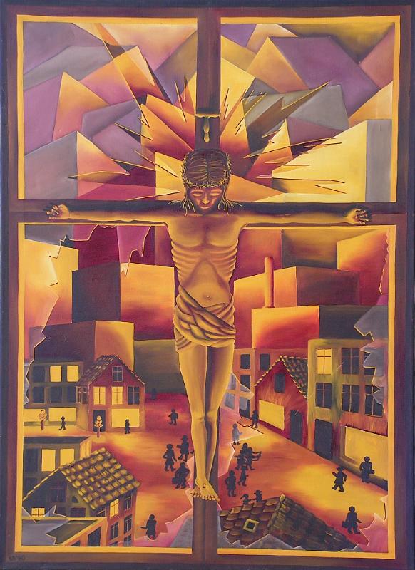 Christus der Städte, 1980, Öl-Leinen, 80x110.jpg